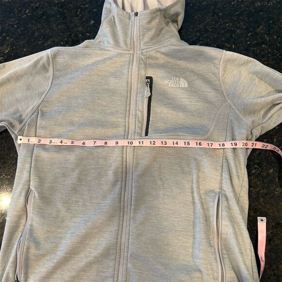 The North Face Men's Full-Zip Hoodie Light Grey Size L - Picture 1 of 10